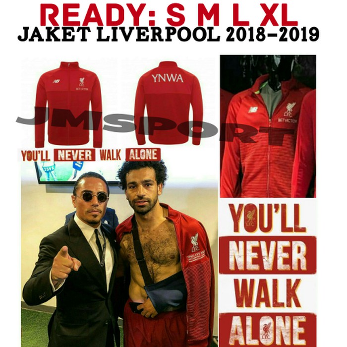 JAKET BOLA LIVERPOOL ANTHEM HOME 2018-2019 GRADE ORI