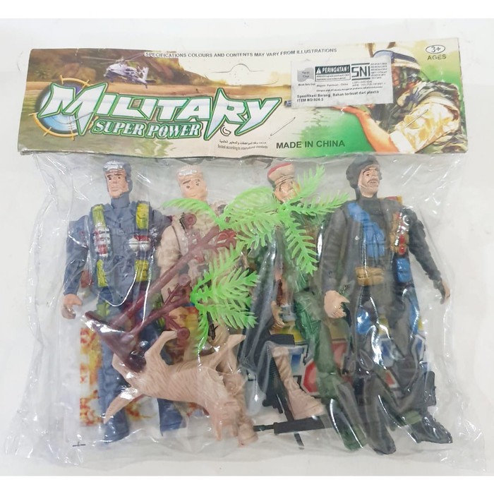 MAINAN FIGURE SET TENTARA DAN DIORAMA - MILITARY SUPER POWER