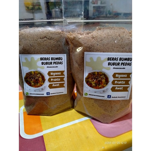 

paket beras bumbu dan daun kesum