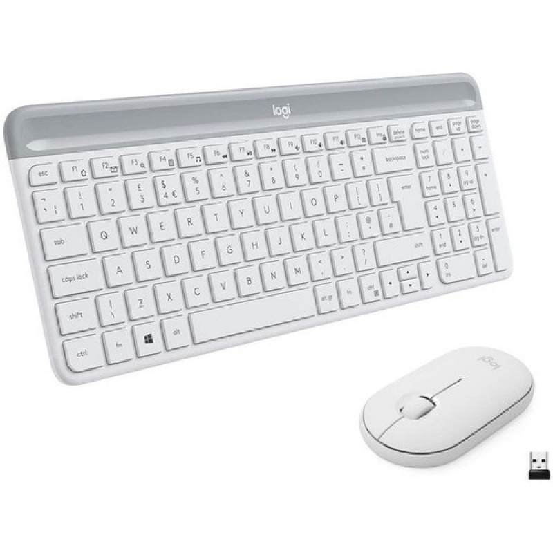 Keyboard Logitech Combo Mouse Wireless MK470 White