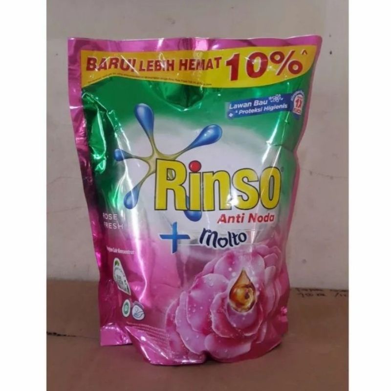 Rinso Cair Anti Noda +Molto Konsentrat Rose Fresh 1.5 Liter