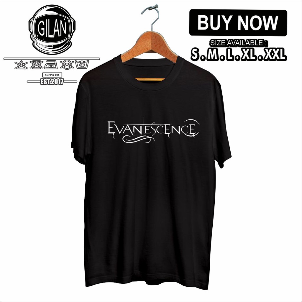 KAOS BAJU MUSIK EVANESCENCE KAOS BAND TERBARU