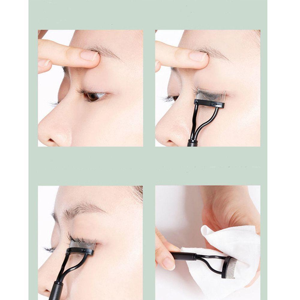 R-flower Eyelash Comb Mudah Dioperasikan Hitam Alat Makeup Brush Tool Curler Tool