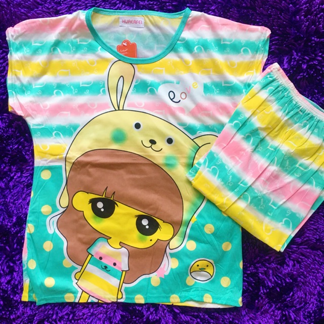 piyama import korea spandex murah grosir baju tidur