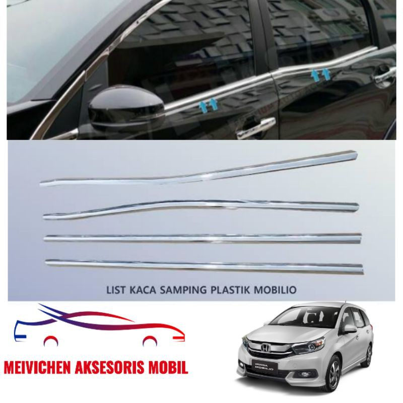 List Kaca Samping Chrome Mobilio