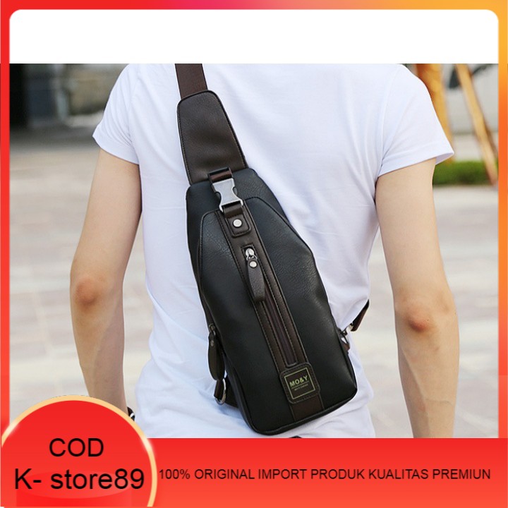 Tas TasSelempang TasKulit TasPria TasKulitPria Tas Kulit Sling Bag Slempang MO&Y 9014