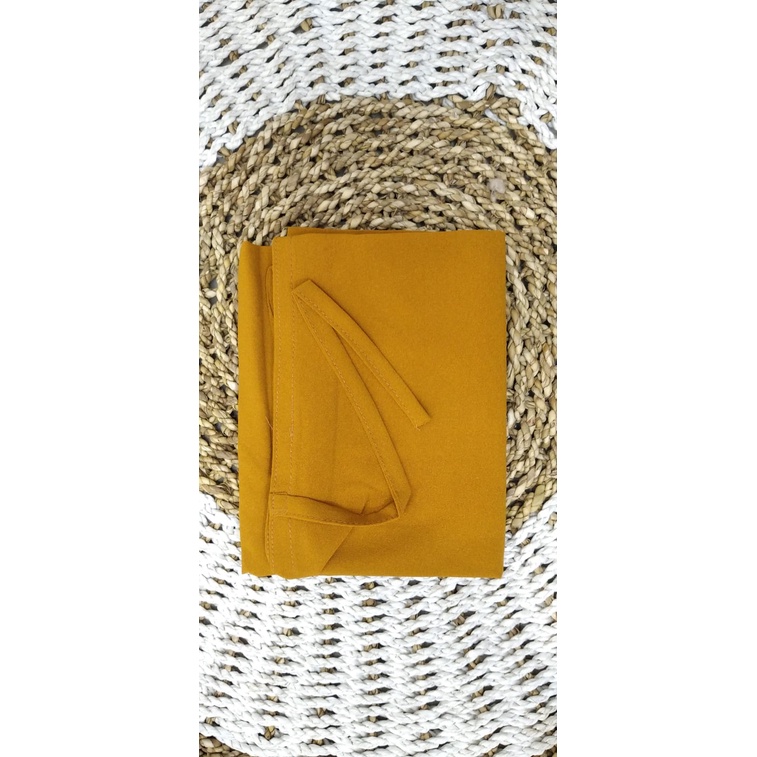 HIJAB MARYAM XXL ||  BERGO MARYAM DIAMOND ITALIANO XXL || JILBAB JUMBO-MUSTARD