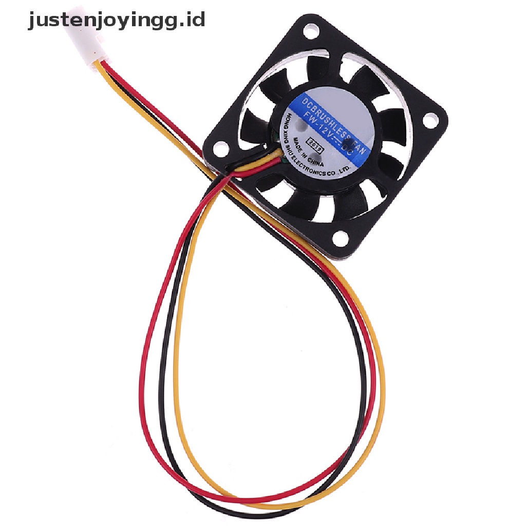 【justenjoyingg.id】 1Pc 4010 40MM 40*40*10 Cooling Fan 12V 0.8W 0.06A 3Pin Cooler Heatsink Mini Fan .