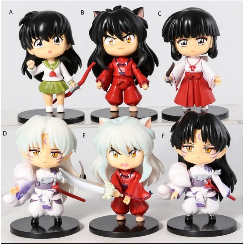 Action Figure Anime Inuyasha Sesshoumaru Kagome Inu Kikyo