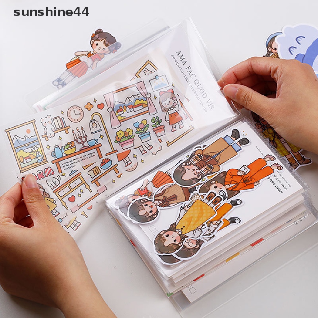 Sunshine Buku Album Foto / Kartu Pos Transparan Ukuran A6 40 Halaman