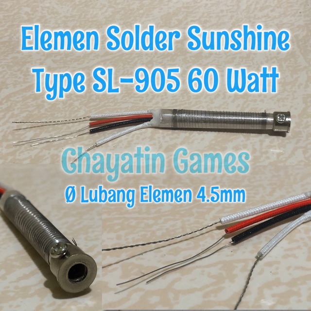 Elemen Solder Sunshine 60 Watt Untuk type SL-905 Model Transparan