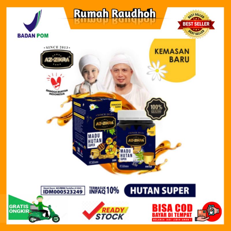 

MADU HUTAN SUPER/ MADU HUTAN MANIS AZ-ZIKRA ORIGINAL 500 GRAM KEMASAN BARU