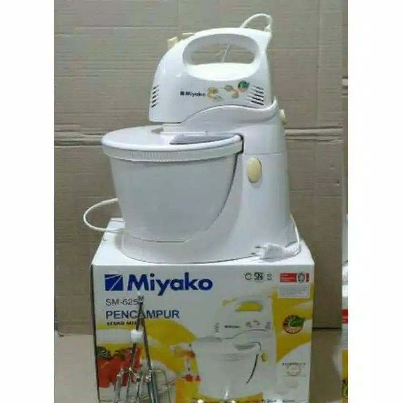 STAND MIXER MIYAKO SM-625 / sm625 putih ORI GARANSI RESMI