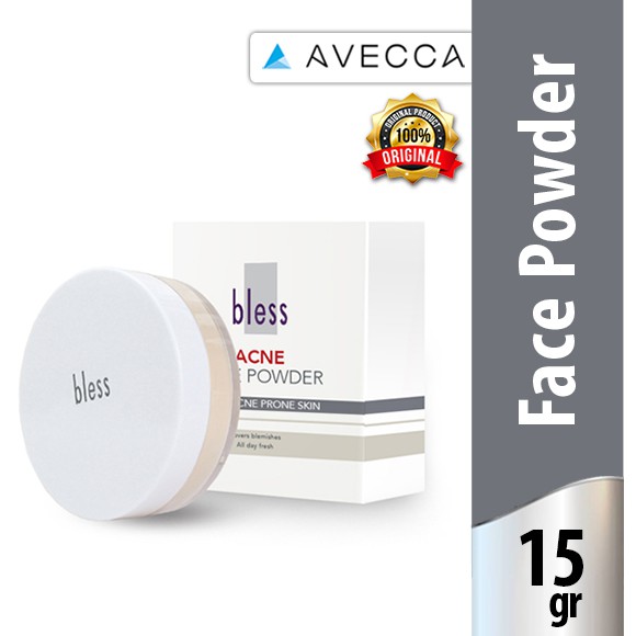 Bless Acne Face Powder Natural 25G / Bedak Jerawat / Bedak Tabur