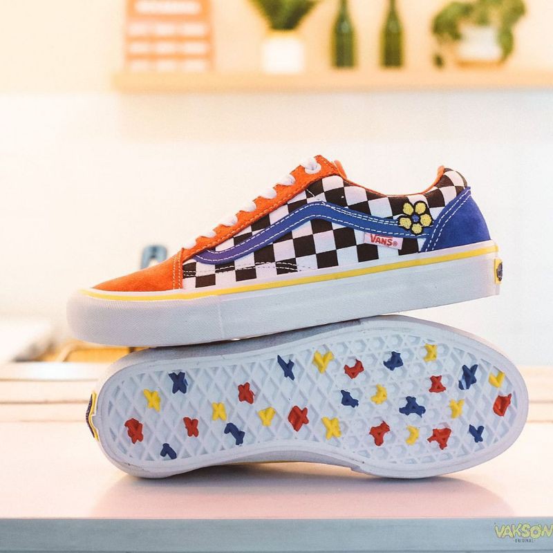 Brighton Zeuner x Vans Old Skool Pro "Red Checker Blue"