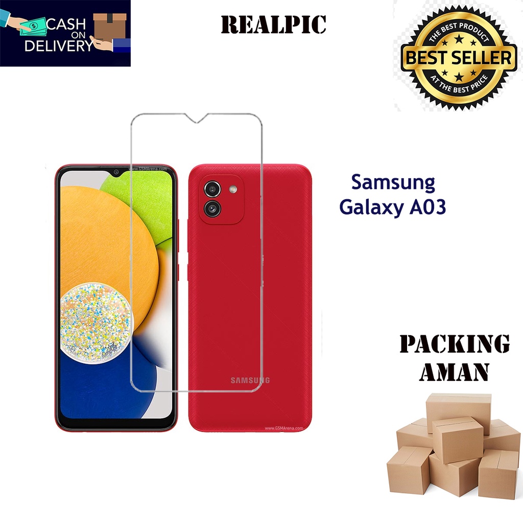 Tempered Glass Samsung Galaxy A03 Screen Protector Anti Gores