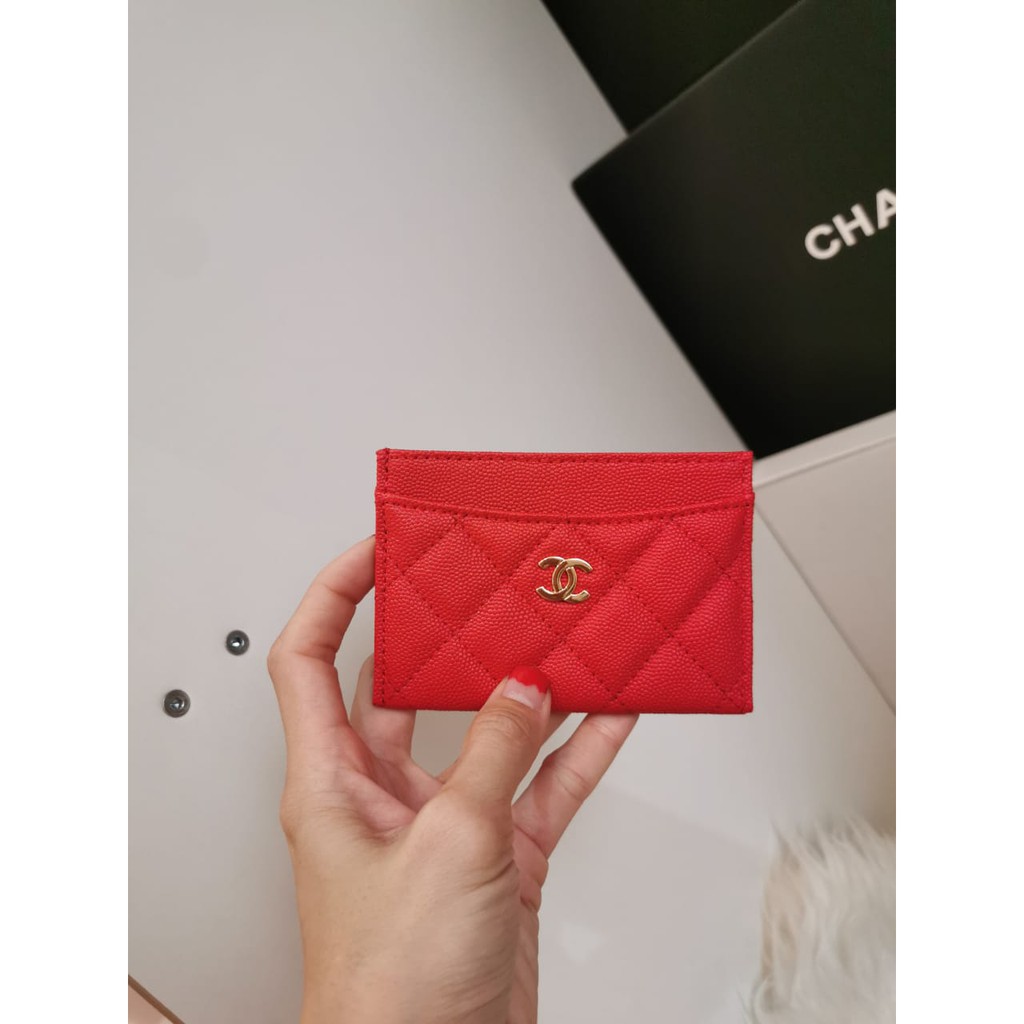 CHANEXXX CARD HOLDER CAVIAR#KULIT ASL 3 WARNA SEMPREM