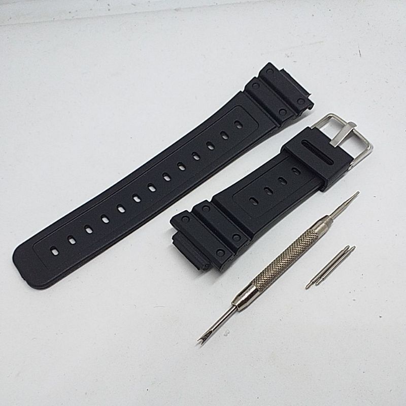 STRAP TALI JAM SANDA 6016 Tali Jam Tangan Pria Wanita Digital Sport EL Backlight Tali Rubber Anti Ai