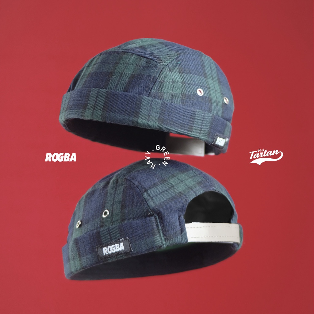 Peci Cap Tartan Mikihat Rogba By Rosal Miki Hat Sholat Dewasa