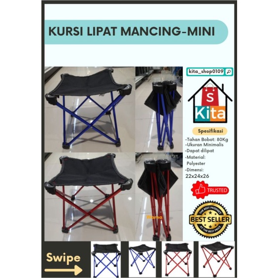 Kursi Lipat Mancing/Kursi Lipat Mini/Kursi Anak/Kursi Camping