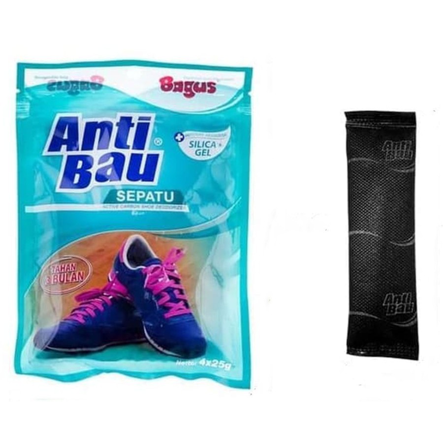 Bagus Anti Bau / Penghilang Bau / Penyerap Bau Sepatu 4 x 25 Gr