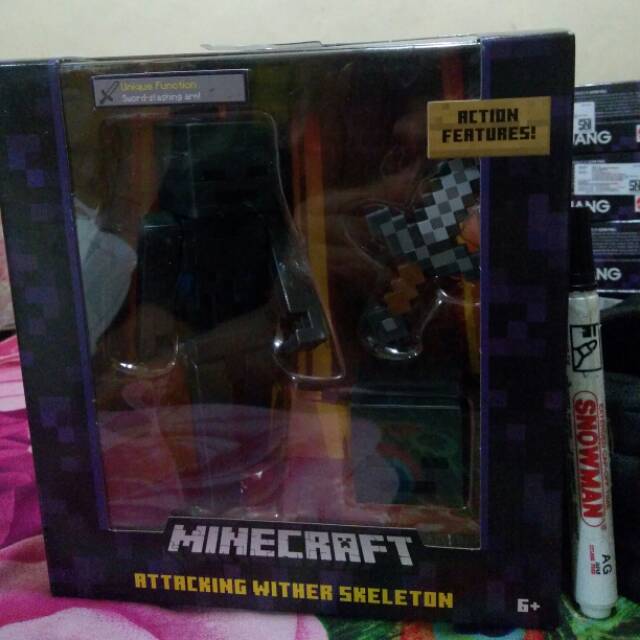 minecraft wither action figure