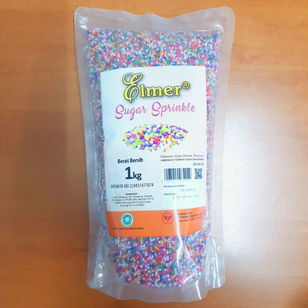 

Elmer Sugar Sprinkle / Gula Bola / Trimit 1 kg