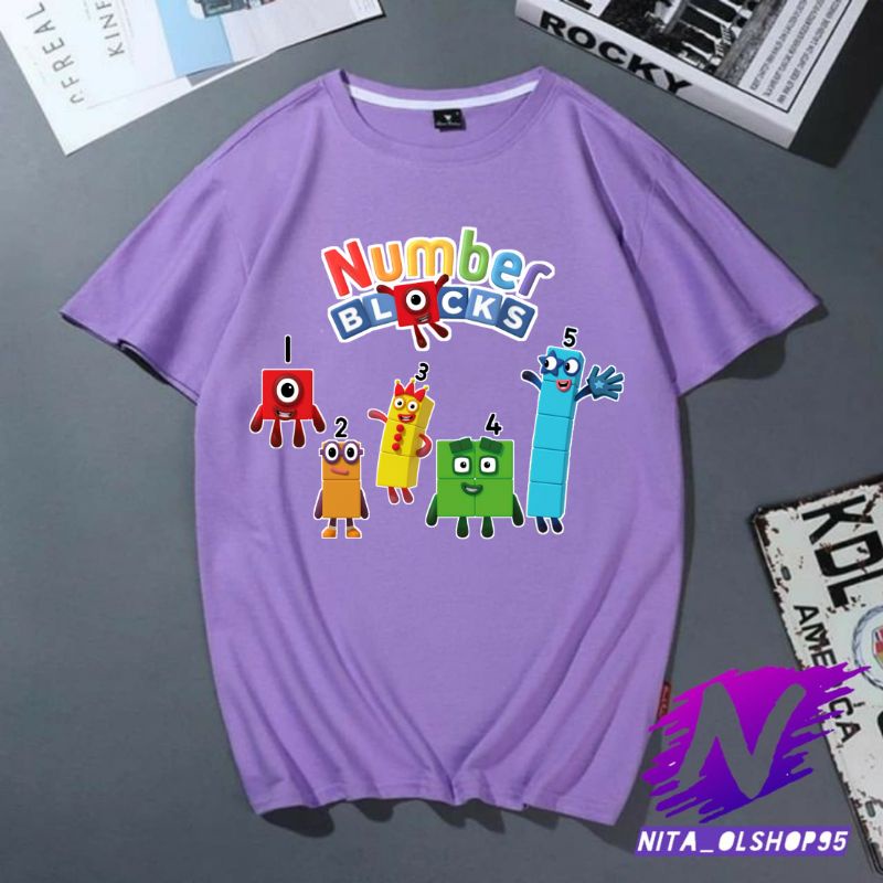 BAJU ANAK NUMBER BLOCKS kaos anak number blocks KAOS NOMBER BLOCKS