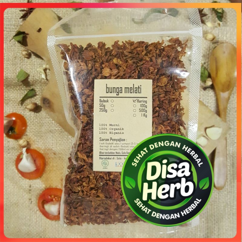 

BUNGA MELATI KERING 500 GRAM - Jasminum - MURNI - JSR - REMPAH - PREMIUM QUALITY