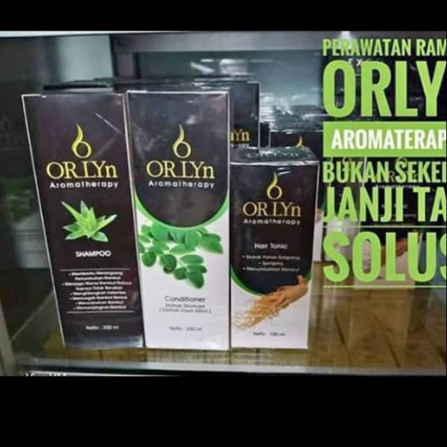 Paket Penghilang Uban  - Orlyn Shampoo - Orlyn Conditioner - Orlyn Hair Tonic