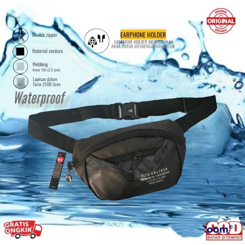 Tas Slempang Tas Waistbag waterproof kenji