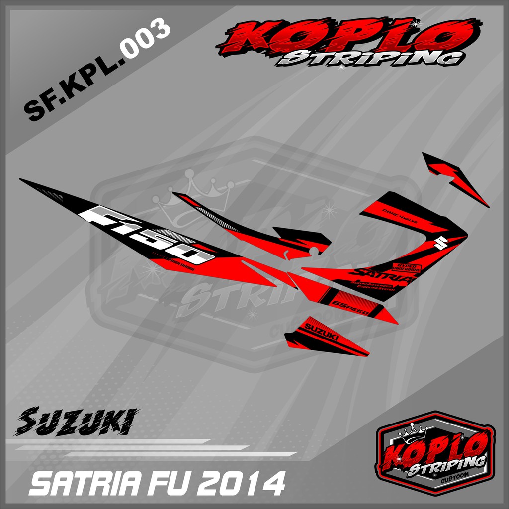 Sticker Striping Variasi Satria FU 2014 - Striping Satria FU 2014 . KPL 003