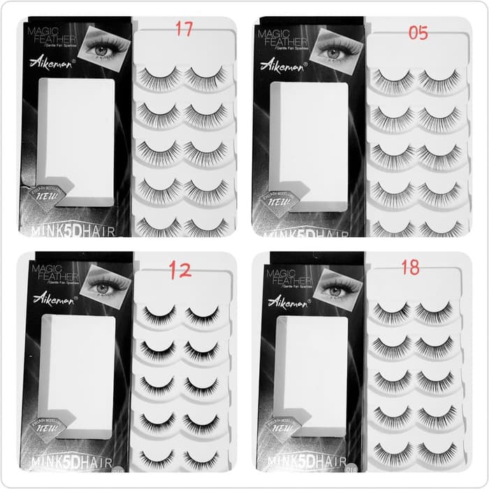 Mega_1688 Bulu Mata Palsu Handmade 5D eyelashes fake lashes 1 Pack 5 Pasang MG748