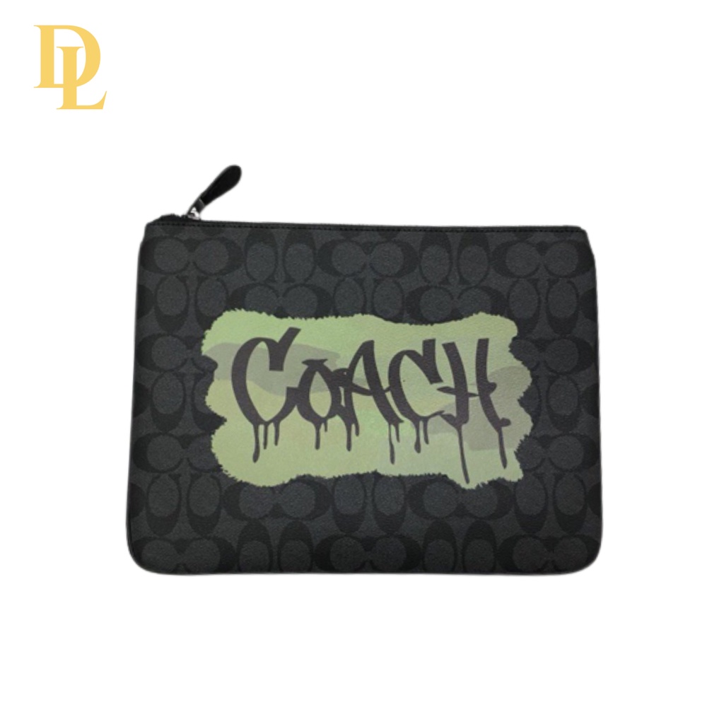 Coach Pouch/Clutch Bag Graffiti In Signature (31515)