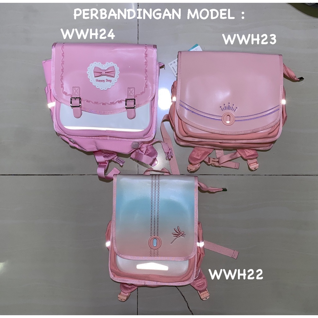 WWH22 Tas Sekolah Anak Ransel Anak Super Exclusive DragonFly Waterproof Backpack Impor TKM