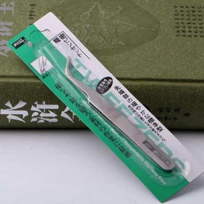 Pinset Gooi TS15 Pinset Bengkok/ Tweezer Stainless Premium TS15