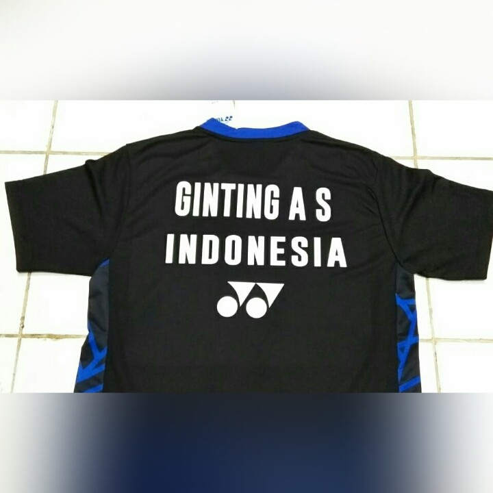 Biaya Sablon Custom Nama 3 Baris / Customized Name / Pasang Nama Jersey / Press Sablon Nama Olahraga Baju Olahraga Badminton Bulutangkis 3 baris tulisan