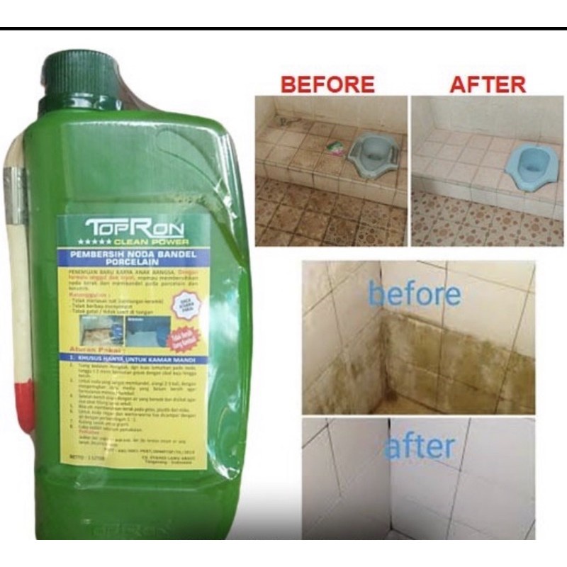 COD ✅ Topron Pembersih Keramik Kamar Mandi 1 liter / Topron CLEAN POWER / Topron pembersih kerak kam
