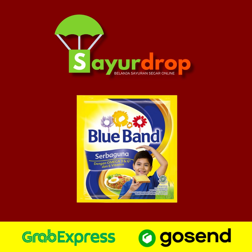 

Margarin/Mentega Blue Band 200 Gr - Murah Cepat - Instant/Same Day Delivery (Sayurdrop)