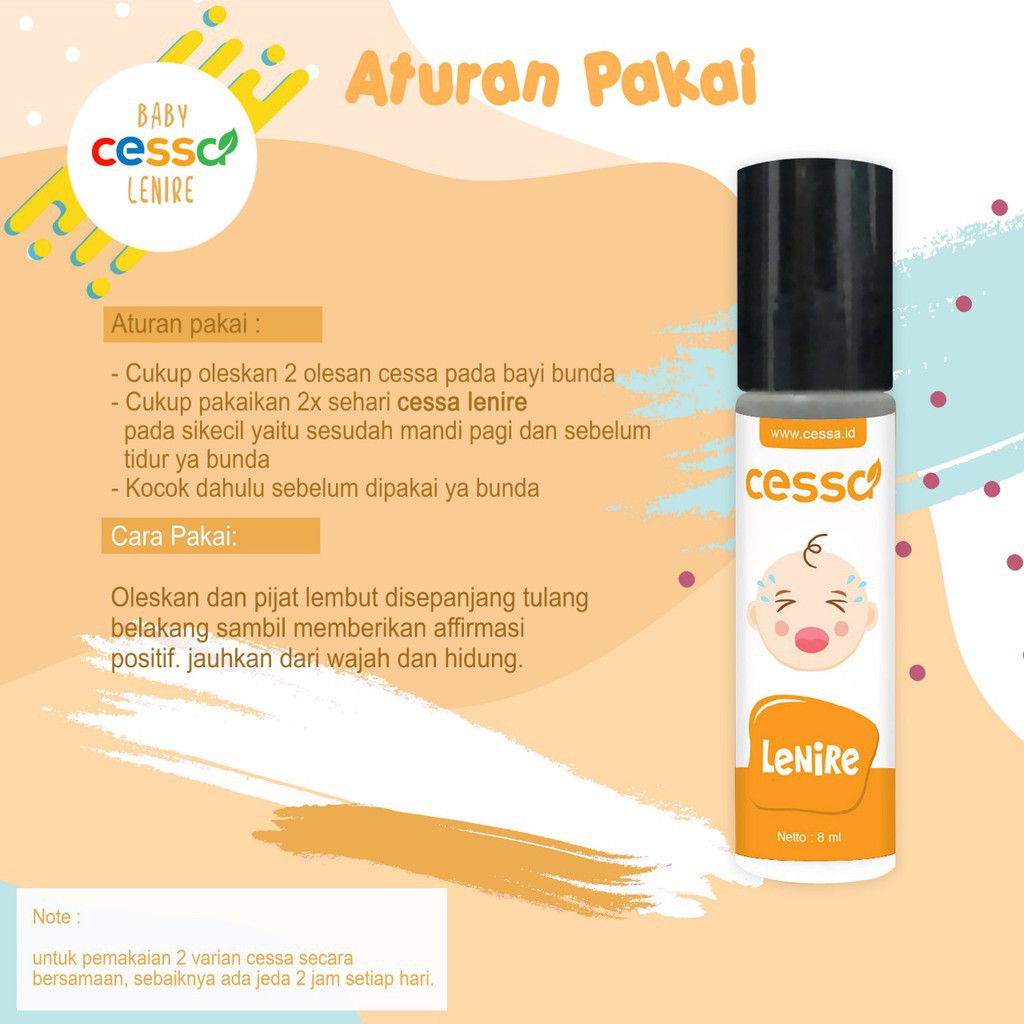 Cessa Baby Essential Oil Minyak Oles Roll On Alami Bayi 0 sd 2 Tahun