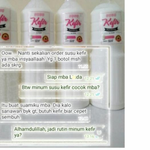 

✽ Susu Kefir Kambing Etawa 1 Liter PRIMA F1 Ettawa Asli Goat Hanya ✱