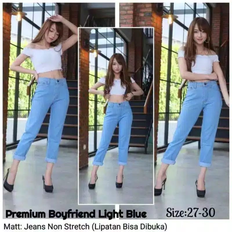 CELANA PANJANG JEANS WANITA BOYFREIND BASIC / CELANA BOYFRIEND WANITA / CELANA BOYFRIEND KEKINIAN