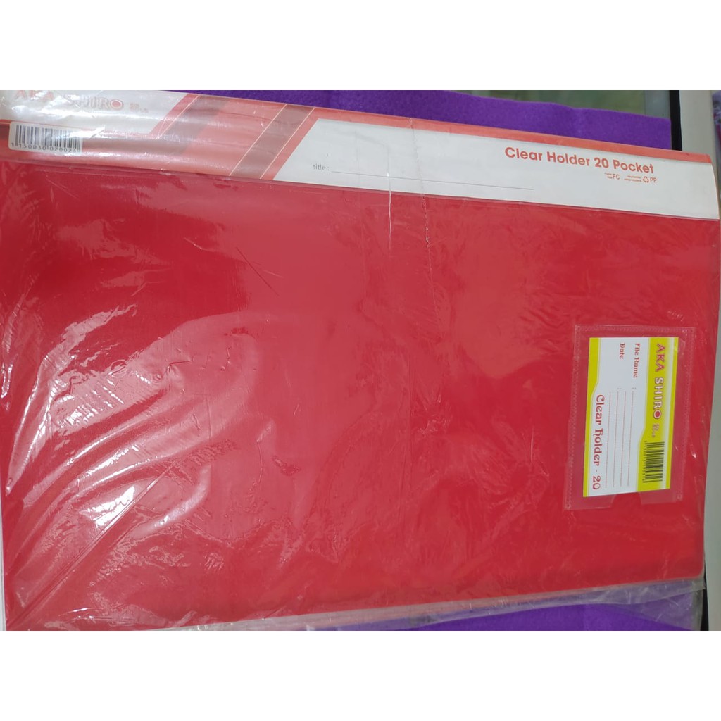 

clear holder 20 lembar