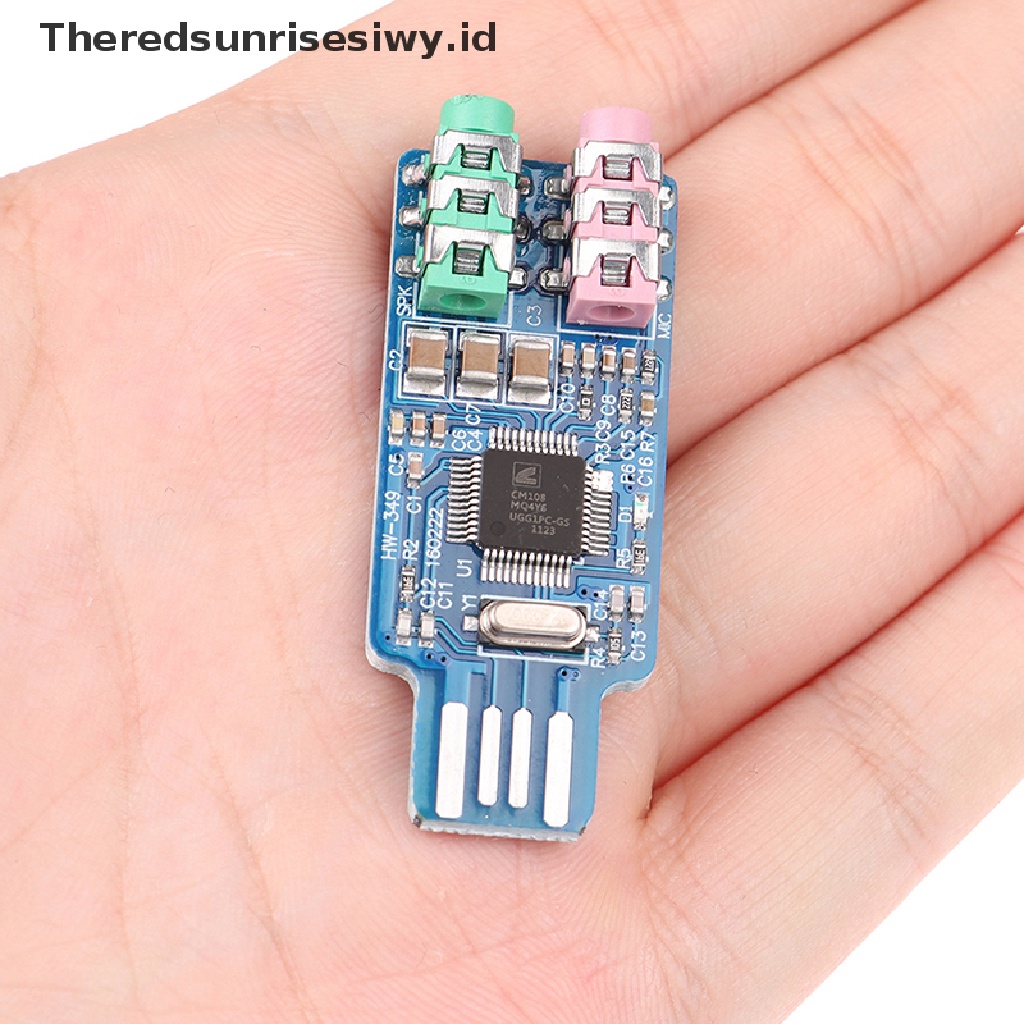 (Theredsunrisesiwy.Id) Cm108 Sound Card Eksternal Usb Untuk Laptop / Komputer