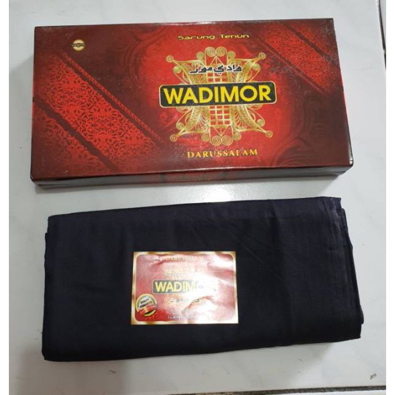 sarung wadimor hitam merah polos berkualitas