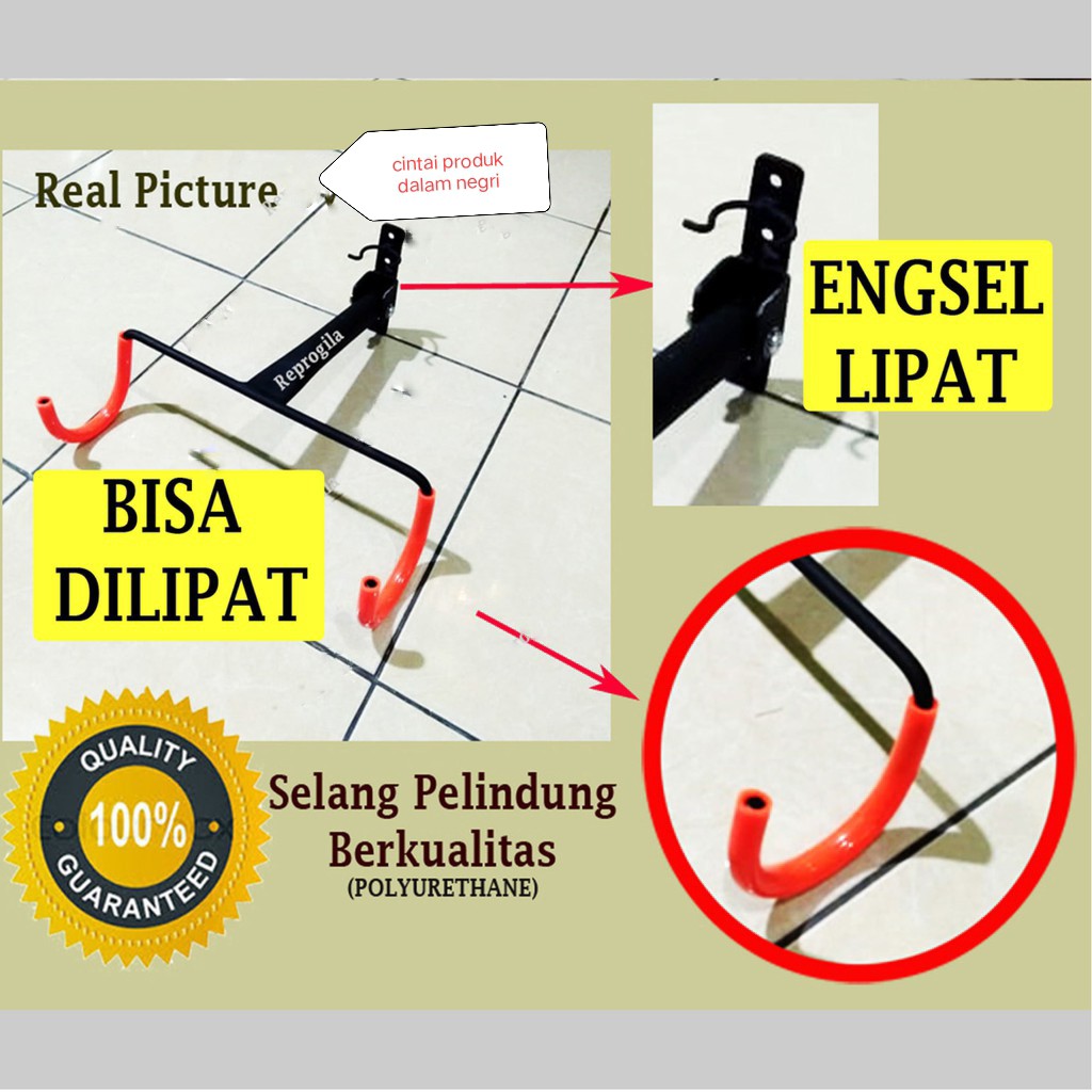Gantungan Sepeda / Gantungan Sepeda dinding / Gantungan Sepeda di Tembok / Bike Hanger