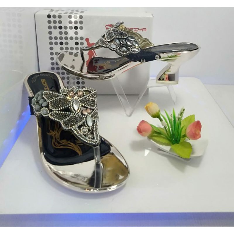 sandal hils pesta cantik elegan / sandal pesta sofiya