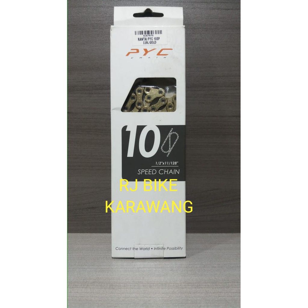 Rantai Chain PYC 10 Speed 116L GOLD