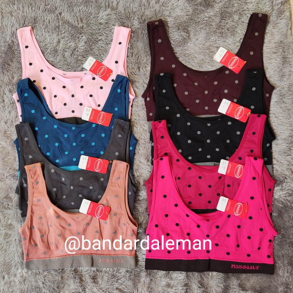 COD BH Sport Misslily / Sport Bra Misslily / Miniset Misslily 6266 Original Premium Quality Motif Po