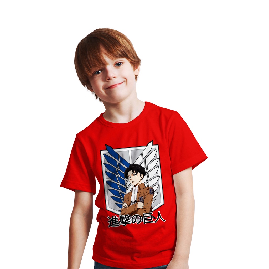 NEW T-SHIRT KIDS LOGO LEVI ARROGANT ATTACK ON TITAN THE LEGENDS